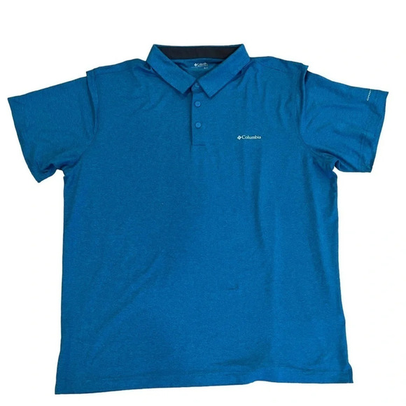 Columbia Omni-Wick Turquoise Polo, Very Good Condition, Size XL - Picture 4 of 9